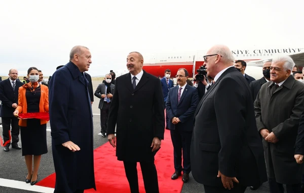 Президенты Азербайджана и Турции приняли участие в открытии Международного аэропорта Физули - ВИДЕО