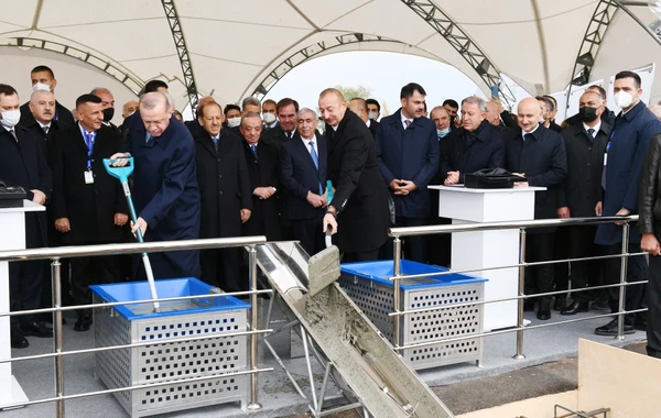 İlham Əliyev və Ərdoğan Zəngəzur Dəhlizinin təməlini qoydular - FOTO