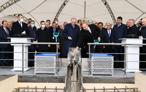 İlham Əliyev və Ərdoğan Zəngəzur Dəhlizinin təməlini qoydular - FOTO