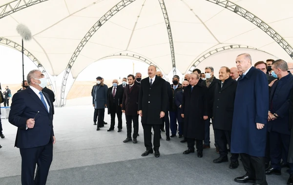 İlham Əliyev və Ərdoğan Zəngəzur Dəhlizinin təməlini qoydular - FOTO