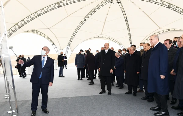 Президенты Азербайджана и Турции заложили фундамент Зангезурского коридора - ФОТО