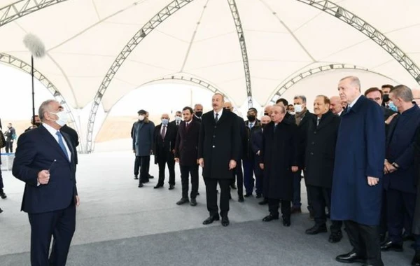 Prezidentlər Şuşaya çəkilən yolda tikinti işləri ilə tanış olublar - FOTO
