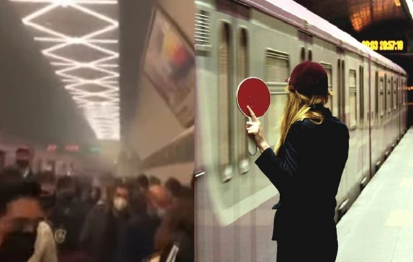 Bakı metrosunda HƏYƏCANLI ANLAR: Əslində nə baş verib? - VİDEO