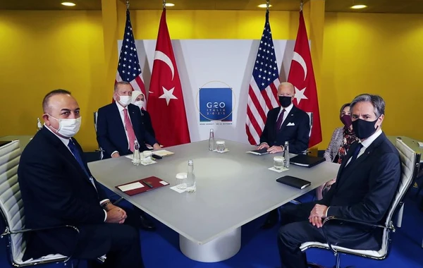 Ərdoğanla Baydenlə görüşü başlayıb - FOTO