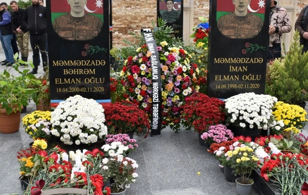 Şəhidlərimiz İman və Bəhrəm Məmmədzadə qardaşlarının anım günü qeyd olundu - FOTO