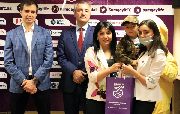 “Sumqayıt” FK-nın təşkilatçılığı ilə şəhid övladları ilə görüş keçirilib - FOTO