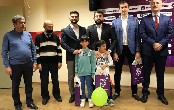 “Sumqayıt” FK-nın təşkilatçılığı ilə şəhid övladları ilə görüş keçirilib - FOTO