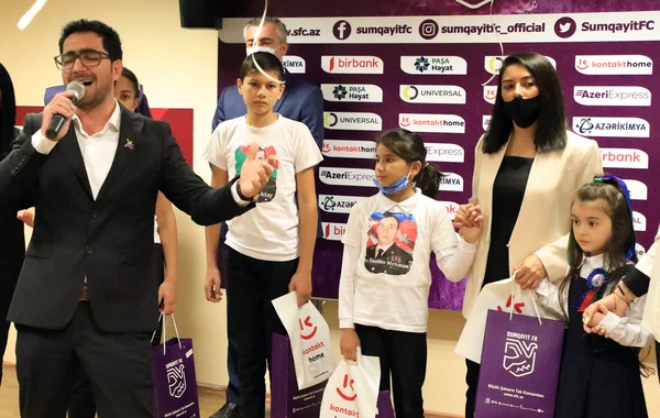 “Sumqayıt” FK-nın təşkilatçılığı ilə şəhid övladları ilə görüş keçirilib - FOTO