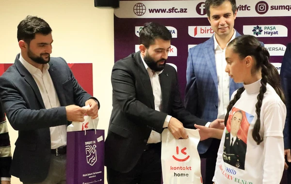 “Sumqayıt” FK-nın təşkilatçılığı ilə şəhid övladları ilə görüş keçirilib - FOTO