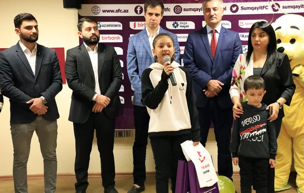 “Sumqayıt” FK-nın təşkilatçılığı ilə şəhid övladları ilə görüş keçirilib - FOTO