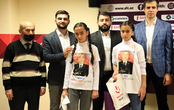 “Sumqayıt” FK-nın təşkilatçılığı ilə şəhid övladları ilə görüş keçirilib - FOTO