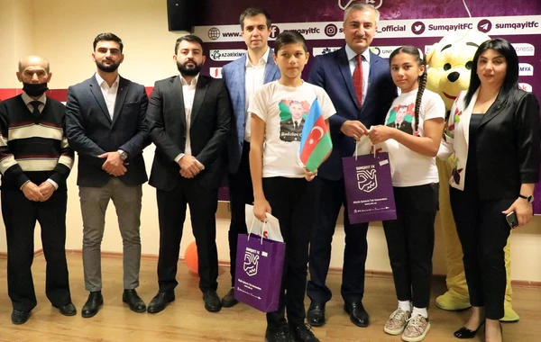 “Sumqayıt” FK-nın təşkilatçılığı ilə şəhid övladları ilə görüş keçirilib - FOTO