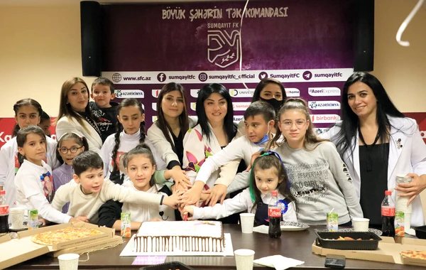 “Sumqayıt” FK-nın təşkilatçılığı ilə şəhid övladları ilə görüş keçirilib - FOTO