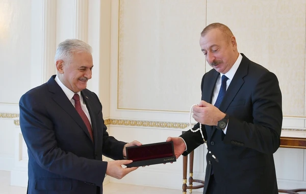 İlham Əliyev Binəli Yıldırımı qəbul edib - FOTO