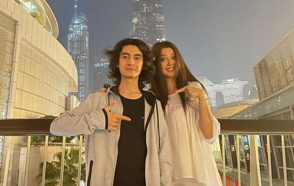 Oksana və  İlhamə Dubayda məşhur repçi ilə - FOTO