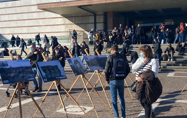 İtaliyada Zəfər Günü ilə bağlı sərgi təşkil olunub - FOTO