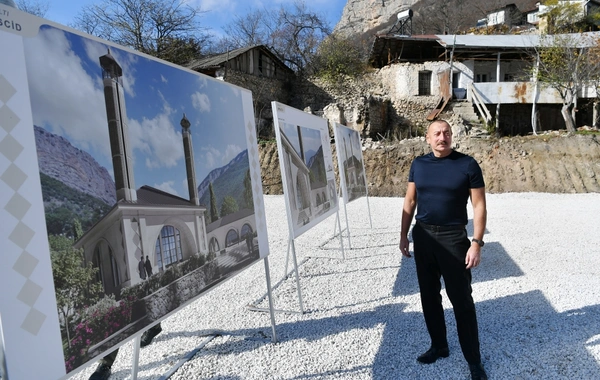 Şuşada Daşaltı məscidinin təməli qoyulub - FOTO