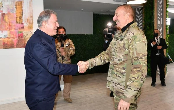 Azərbaycan Prezidenti Şuşada Hulusi Akarı qəbul edib - FOTO
