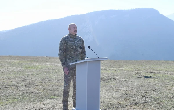 Президент Ильхам Алиев выступил перед военнослужащими в Шуше - ОБНОВЛЕНО - ФОТО