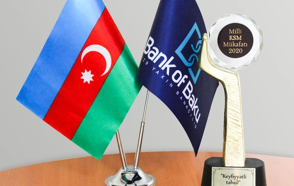 Bank of Baku “Milli KSM Mükafatı 2020”nin qalibi oldu!