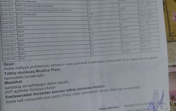 41 yaşlı Fəridin sizin köməyinizə ehtiyacı var - FOTO