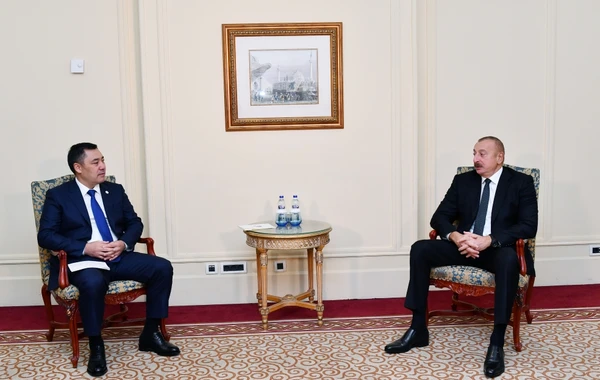 Azərbaycan və Qırğızıstan prezidentlərinin görüşü olub - YENİLƏNİB - FOTO