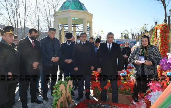 Daşkəsəndə Vətən müharibəsi şəhidinin anım mərasimi keçirilib - FOTO