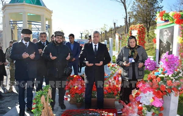 Daşkəsəndə Vətən müharibəsi şəhidinin anım mərasimi keçirilib - FOTO