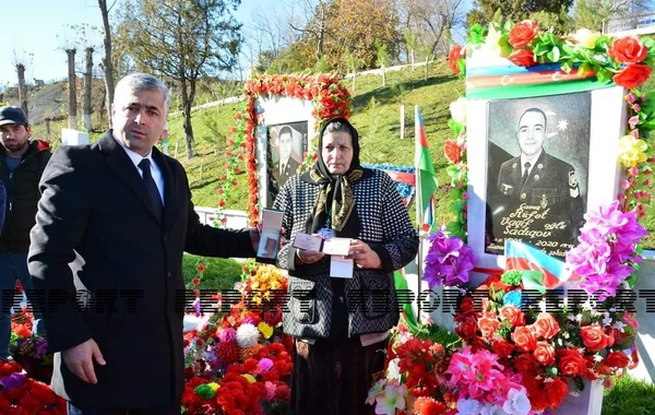 Daşkəsəndə Vətən müharibəsi şəhidinin anım mərasimi keçirilib - FOTO