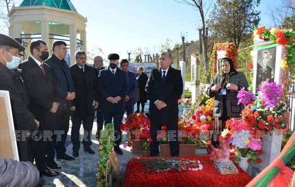 Daşkəsəndə Vətən müharibəsi şəhidinin anım mərasimi keçirilib - FOTO