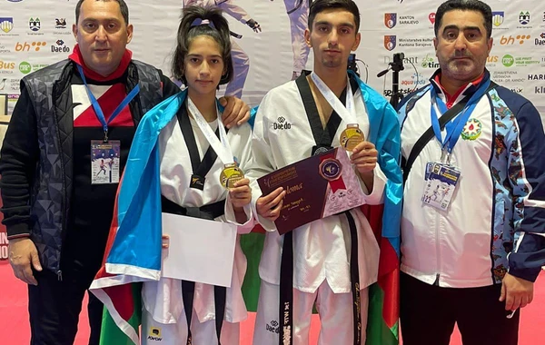Azərbaycanın iki taekvondoçusu Avropa çempionu olub - FOTO