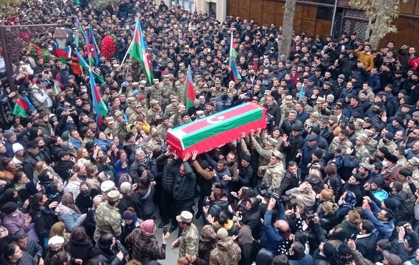 Похоронен ставший шехидом в ходе боев 16 ноября военнослужащий азербайджанской армии - ФОТО