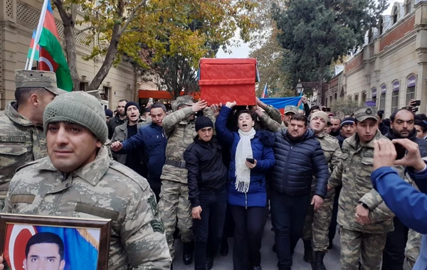 Похоронен ставший шехидом в ходе боев 16 ноября военнослужащий азербайджанской армии - ФОТО