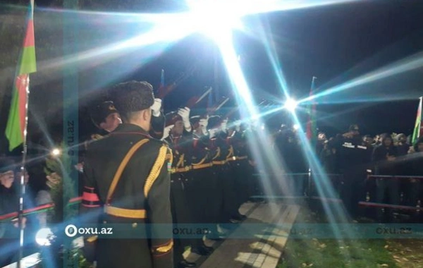 Şəhid Elçin Ağayev Cəlilabad rayonunda dəfn edildi - FOTO