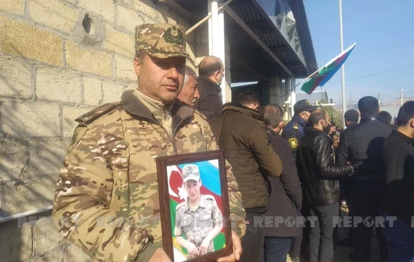 Şəhid Elmin Əlizadə dəfn edilib - FOTO