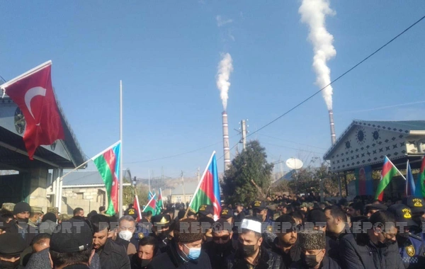 Şəhid Elmin Əlizadə dəfn edilib - FOTO