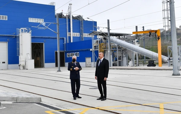 Prezident İlham Əliyev yeni Biləcəri lokomotiv deposunun açılışında iştirak edib - FOTO