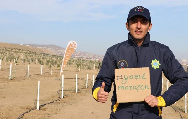 Bakıda “Yaşıl Marafon” aksiyası: İki mindən çox ağac əkildi - FOTO