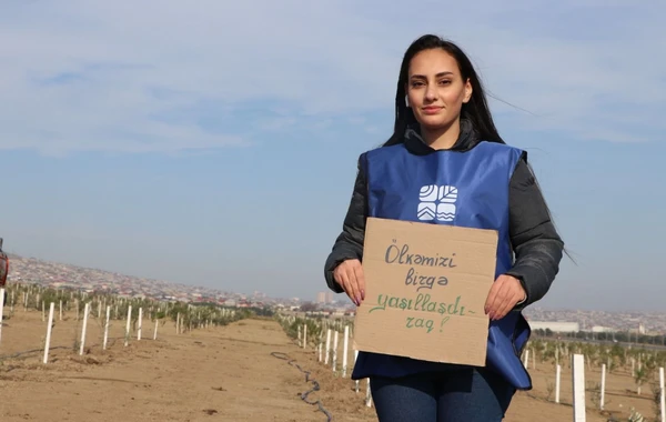 Bakıda “Yaşıl Marafon” aksiyası: İki mindən çox ağac əkildi - FOTO