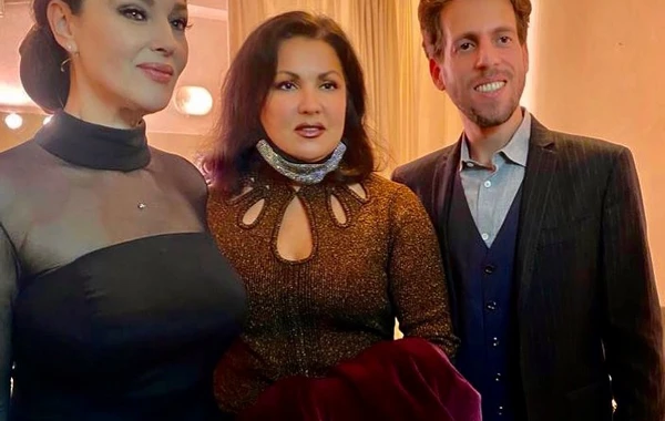 Xalq artistinin həyat yoldaşı Monika Belluççi ilə - FOTO