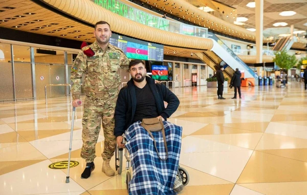 Daha 6 qazi müalicə üçün Türkiyəyə göndərilib - FOTO