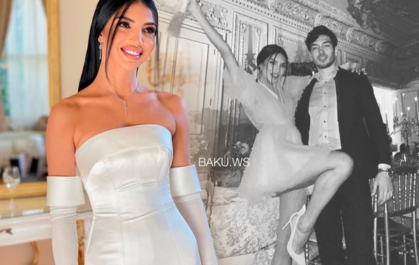 Azərbaycanlı modelin təmtəraqlı toyundan görüntülər - FOTO/VİDEO