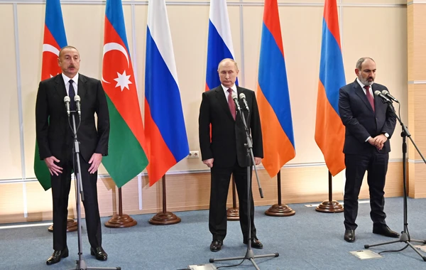 Azərbaycan, Rusiya və Ermənistan liderləri mətbuata bəyanatla çıxış ediblər