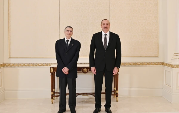 İlham Əliyev Nobel mükafatlı türk alimlə görüşdü - FOTO