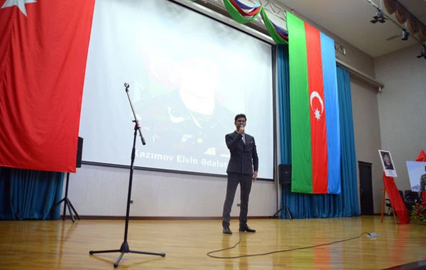 Şəhid Elvin Kazımovun xatirəsinə həsr olunan anım mərasimi keçirilib - FOTO/VİDEO
