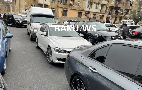 Bakıda böyük tıxac - VİDEO