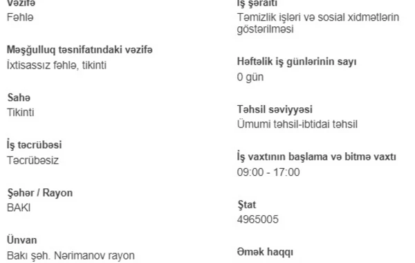 İşsizlərin nəzərinə! Dövlət boş iş yerlərini açıqladı - 2000 AZN maaş
