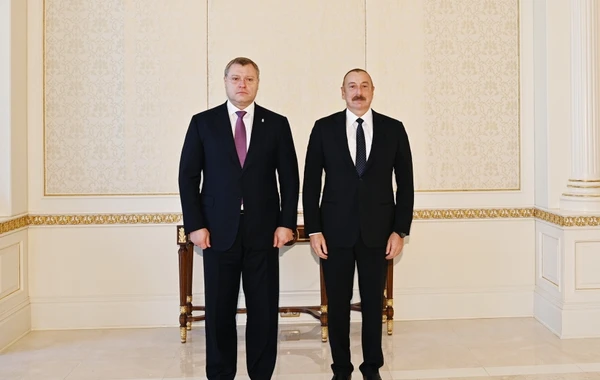 İlham Əliyev Rusiyanın Həştərxan vilayətinin qubernatorunu qəbul etdi - YENİLƏNİB - FOTO
