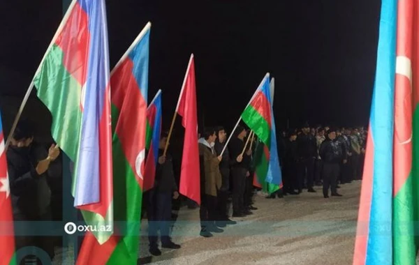 Kəlbəcərdə şəhid olan hərbçimizlə vida mərasimi keçirilir - FOTO