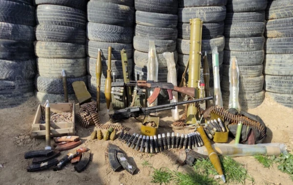 Xocavənddə ermənilərin atıb qaçdıqları xeyli sayda silah-sursat aşkarlanıb - FOTO